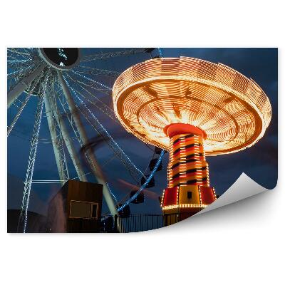 Fototapeta Osvětlené kolotoče obloha