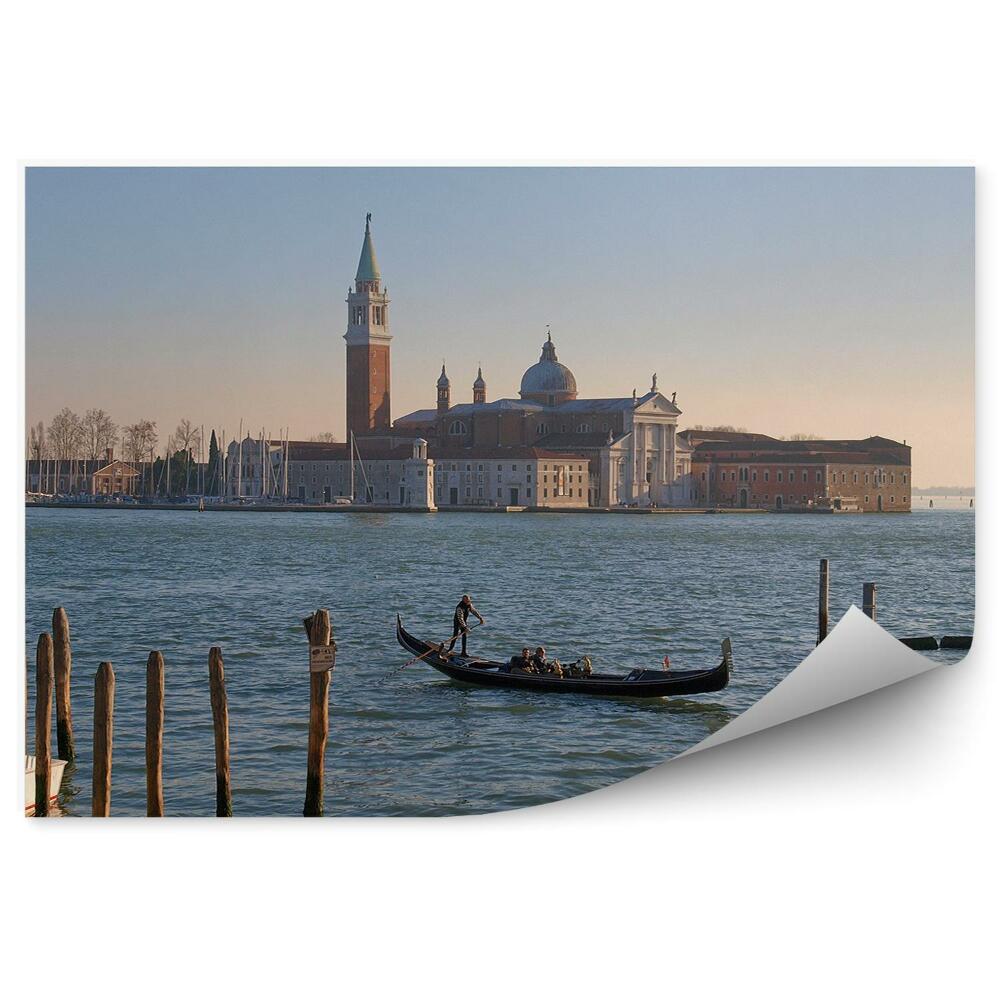 Fototapeta na zeď Bazilika Santa Maria della Salute Itálie motorové čluny Canal Grande Benátky