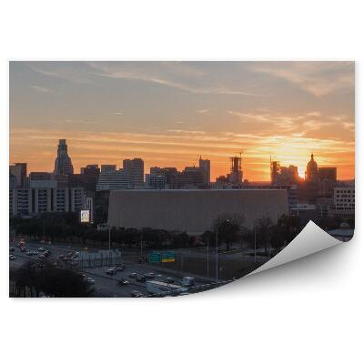 Fototapeta Západ slunce džungle rostliny stromy příroda