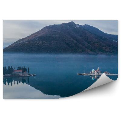 Samolepící fototapeta Ptačí perspektiva Miami ostrovy mraky