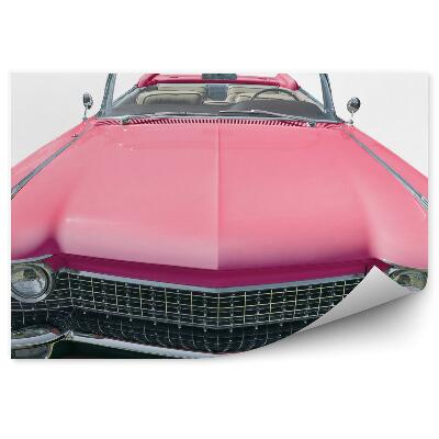 Fototapeta Klasický růžový kabriolet