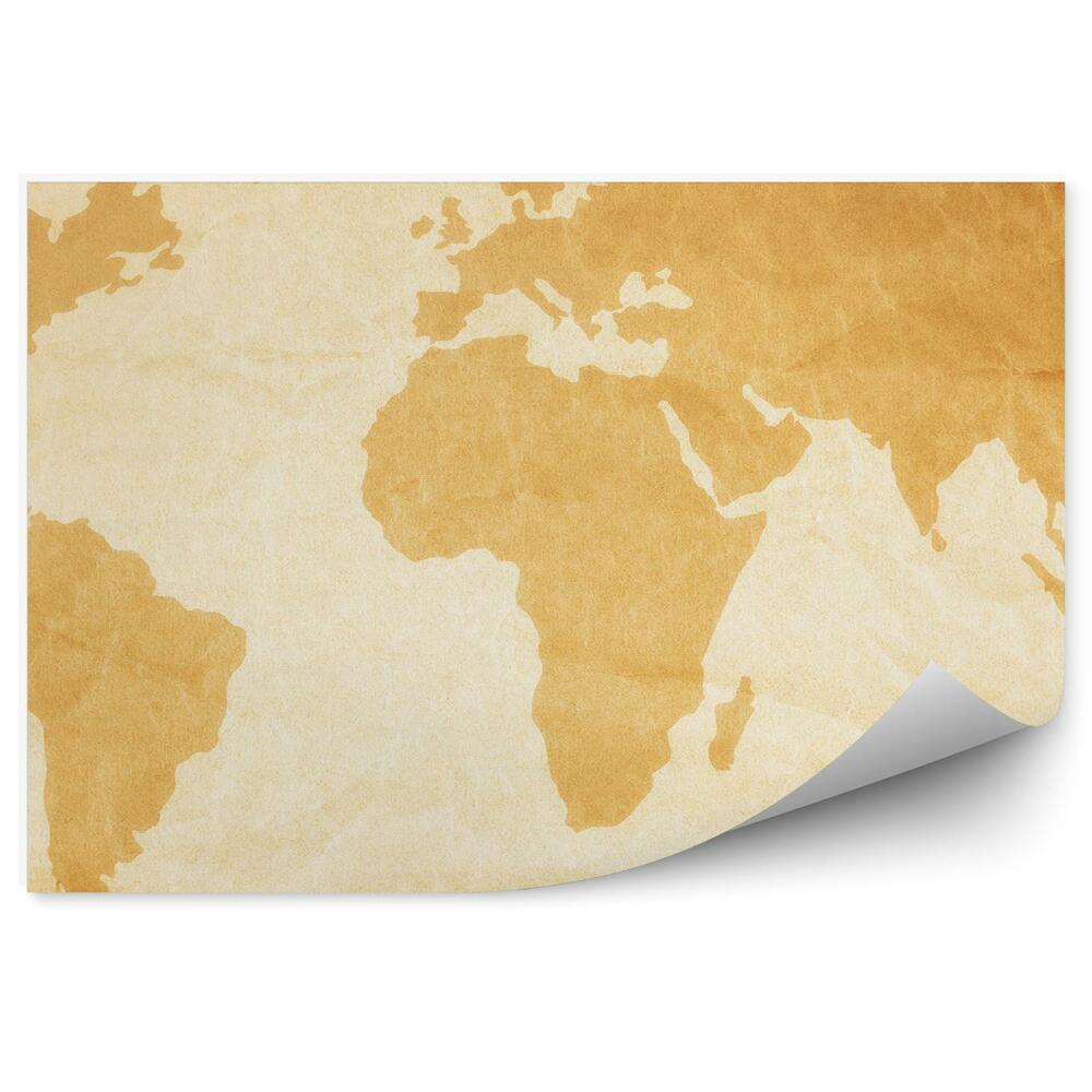 Fototapeta Retro mapa světa