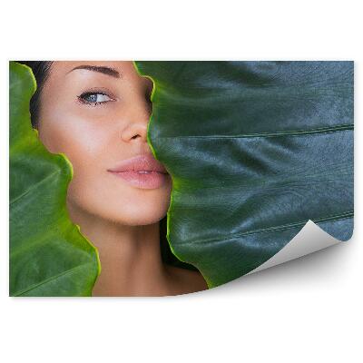 Samolepící fototapeta Krásná žena obličej přírodní make-up