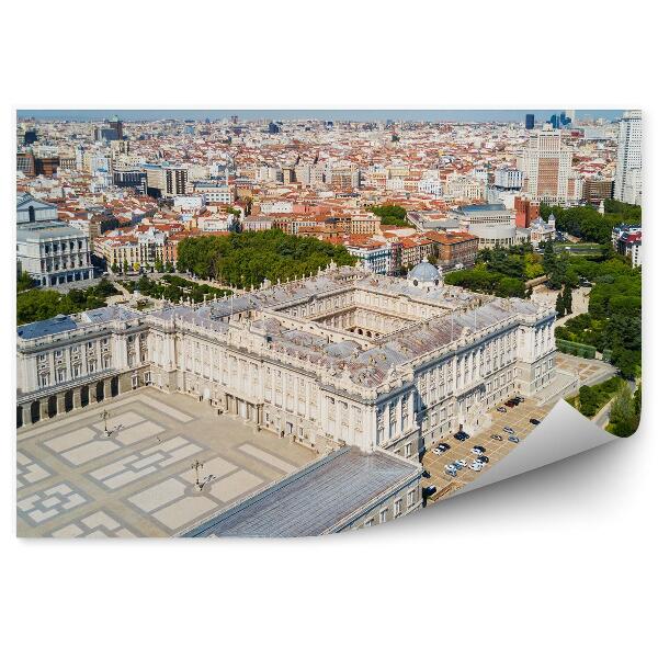 Fototapeta Madrid palác panorama města budova