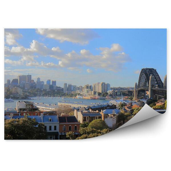 Tapeta Letecký pohled Sydney panorama skály oceán