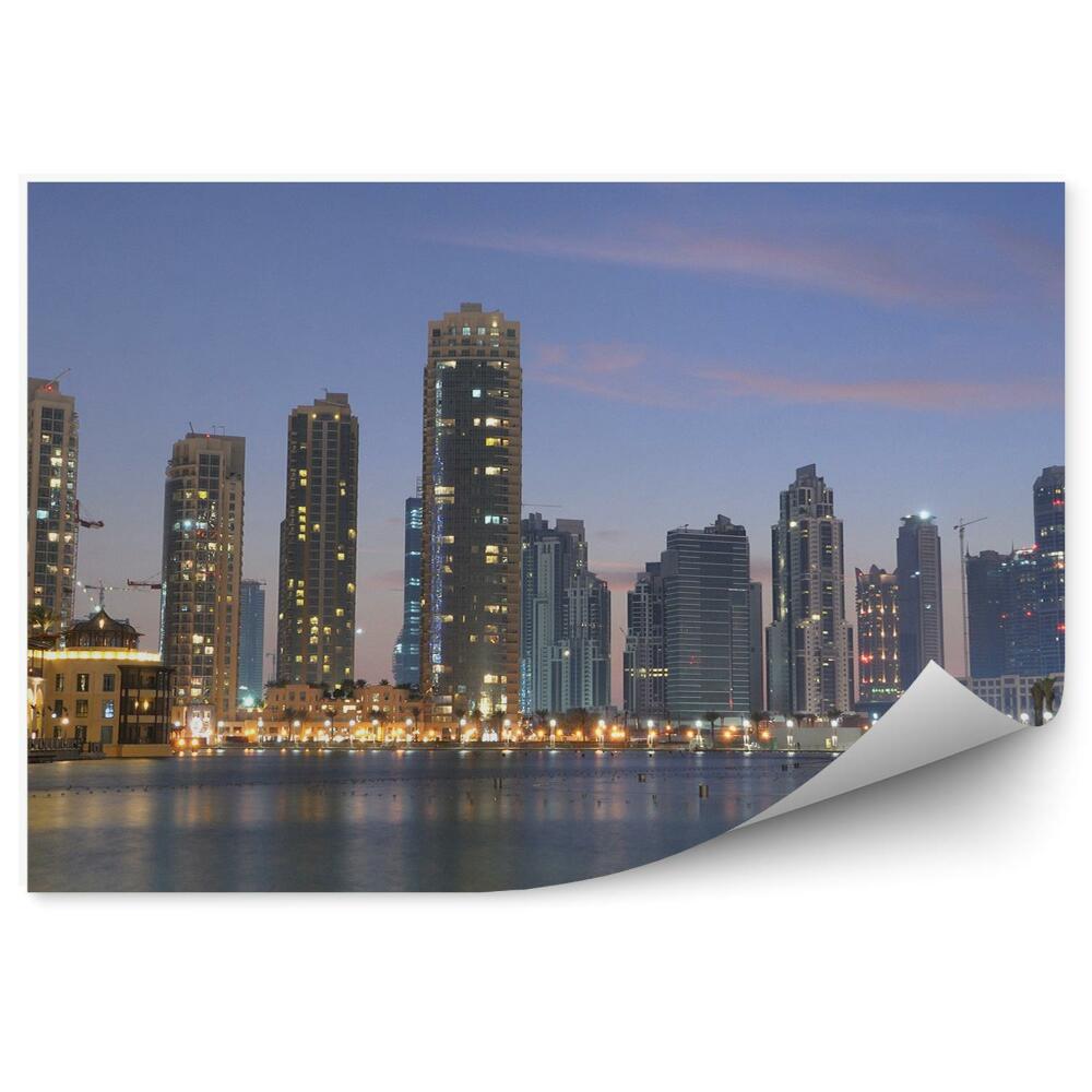 Fototapeta Dubaj město záliv světla