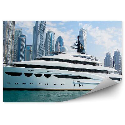 Fototapeta na zeď Panoramatický pohled stíny oceán západ slunce Dubaj