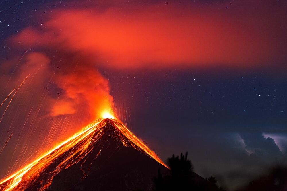 Samolepící fototapeta Sopka Fuego guatemala