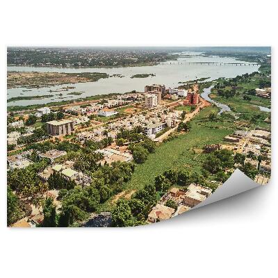 Samolepící fototapeta Pohled rostliny zelené mosty voda