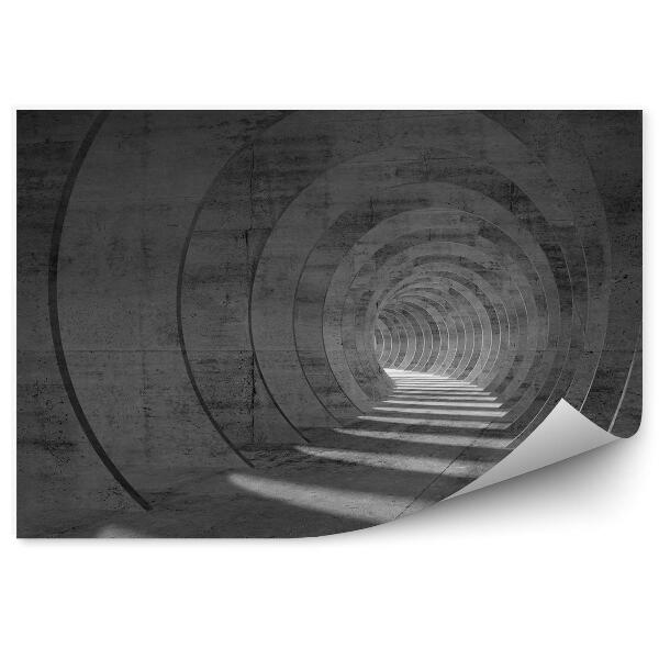 Fototapeta Interiér betonového tunelu 3d