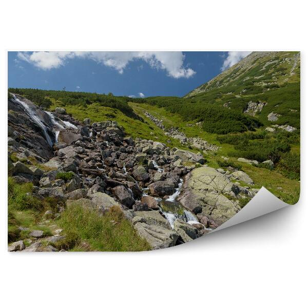 Samolepící fototapeta Vodopád Tatry letní polské přírody