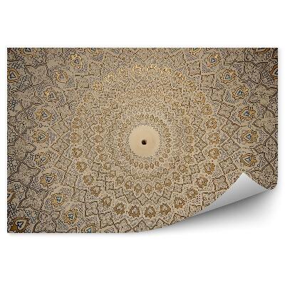 Samolepící fototapeta Orientální vzor zlaté tvary otvor