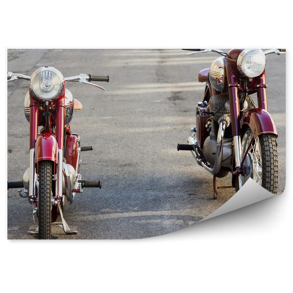 Fototapeta na zeď Motocykly Jawa 125 Jawa 500 na asfaltu