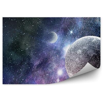 Fototapeta na zeď Planeta Země měsíc noční obloha hvězdy