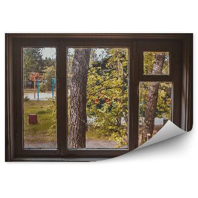 Samolepící fototapeta Pohled z okna na nádvoří