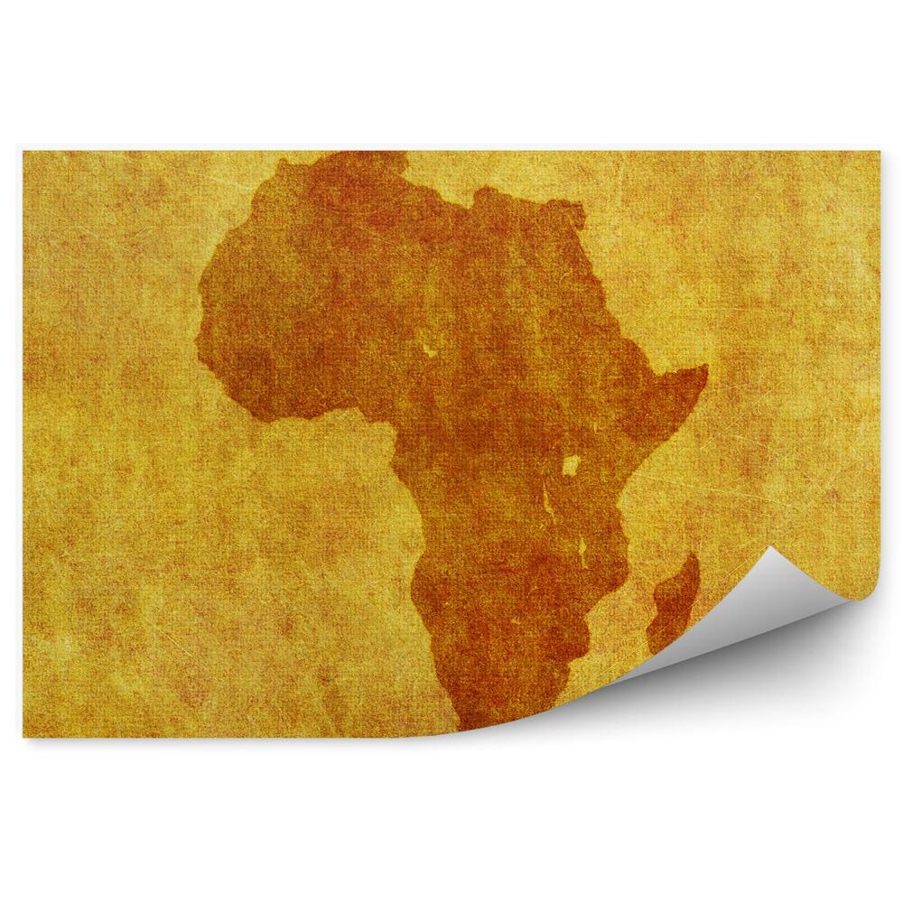 Samolepící fototapeta Stará mapa Afriky obrysové plátno