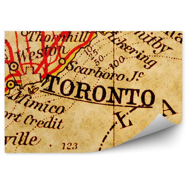 Fototapeta Stará mapa Toronta