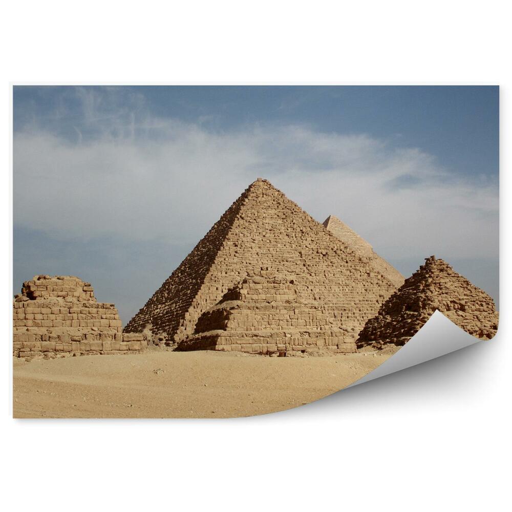 Fototapeta na zeď Pyramidy v Gíze písek