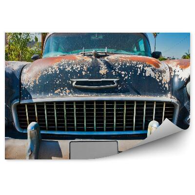 Fototapeta Kuba staré auto starožitné palmy ulice