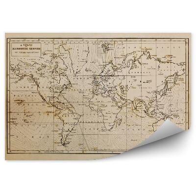 Fototapeta na zeď Stará mapa světa