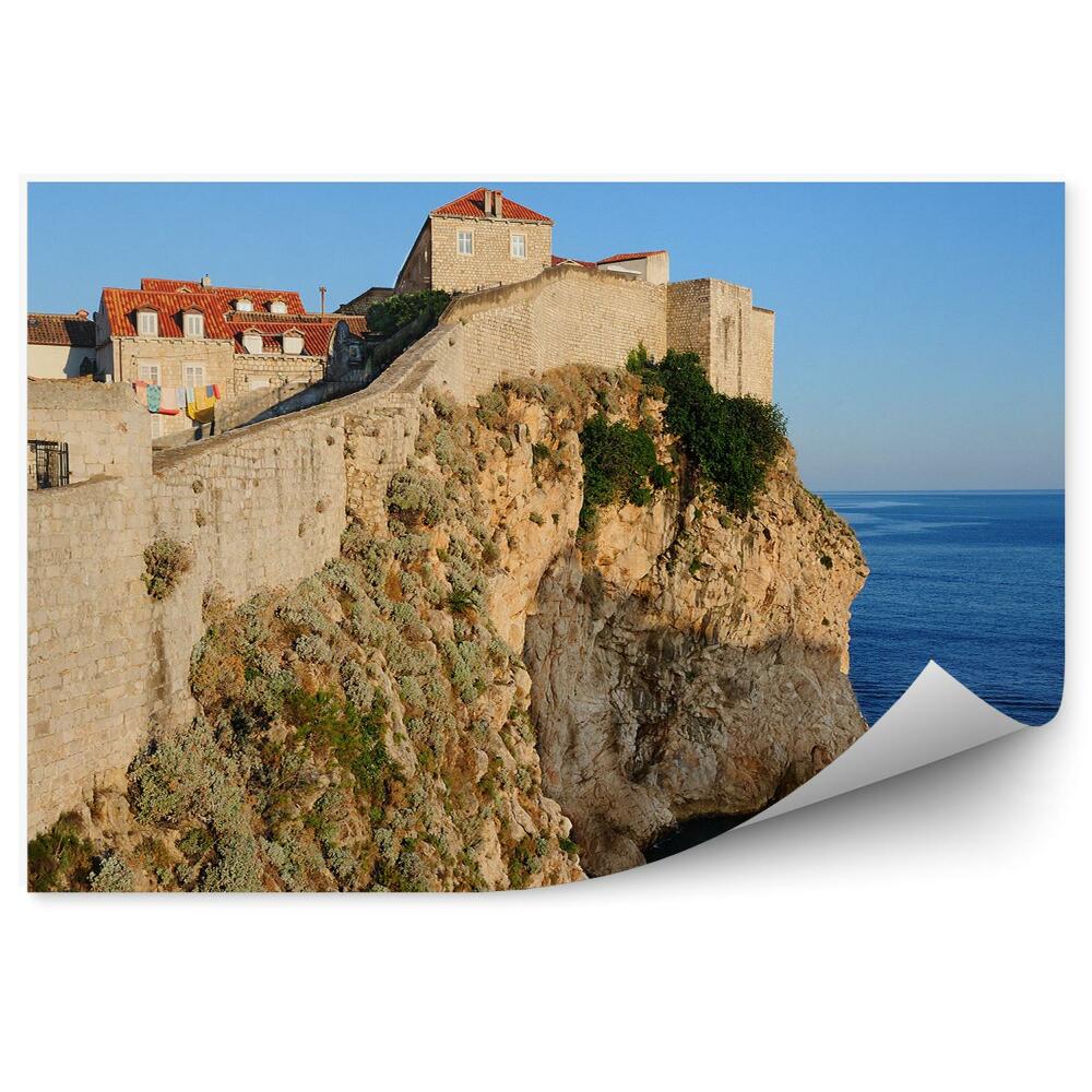Samolepící tapeta Stavby skály moře příroda Chorvatsko Dubrovník