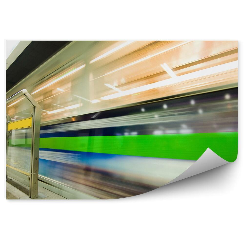 Fototapeta Rychlovlak doprava metro tunel doprava