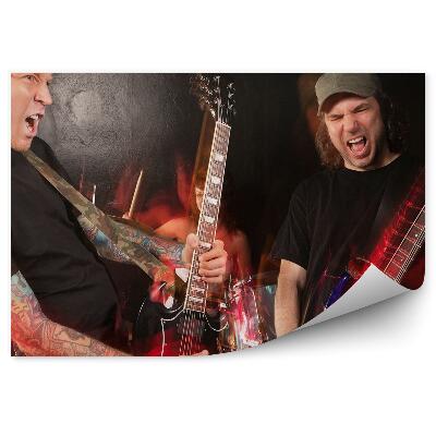 Fototapeta na zeď Rocková kapela barvy pohyb hudební kytary