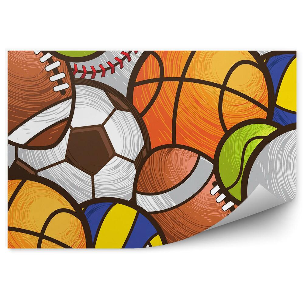 Fototapeta Sportovní míč vzor pro chlapce