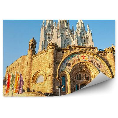 Samolepící fototapeta Kostelní výzdoba Barcelona sochy