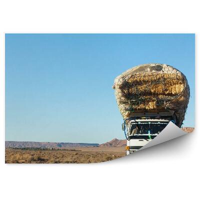 Samolepící fototapeta Nákladní auto na silnici Maroko