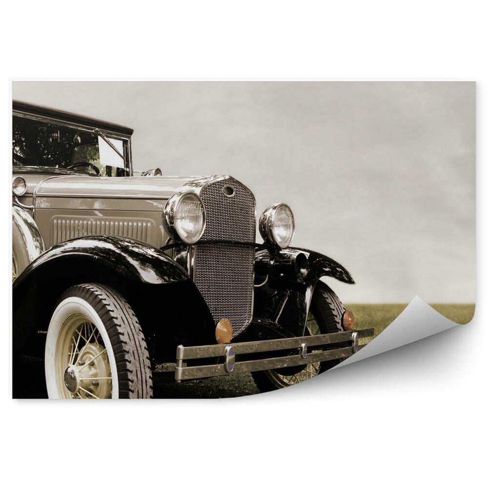 Fototapeta Klasické šedé auto