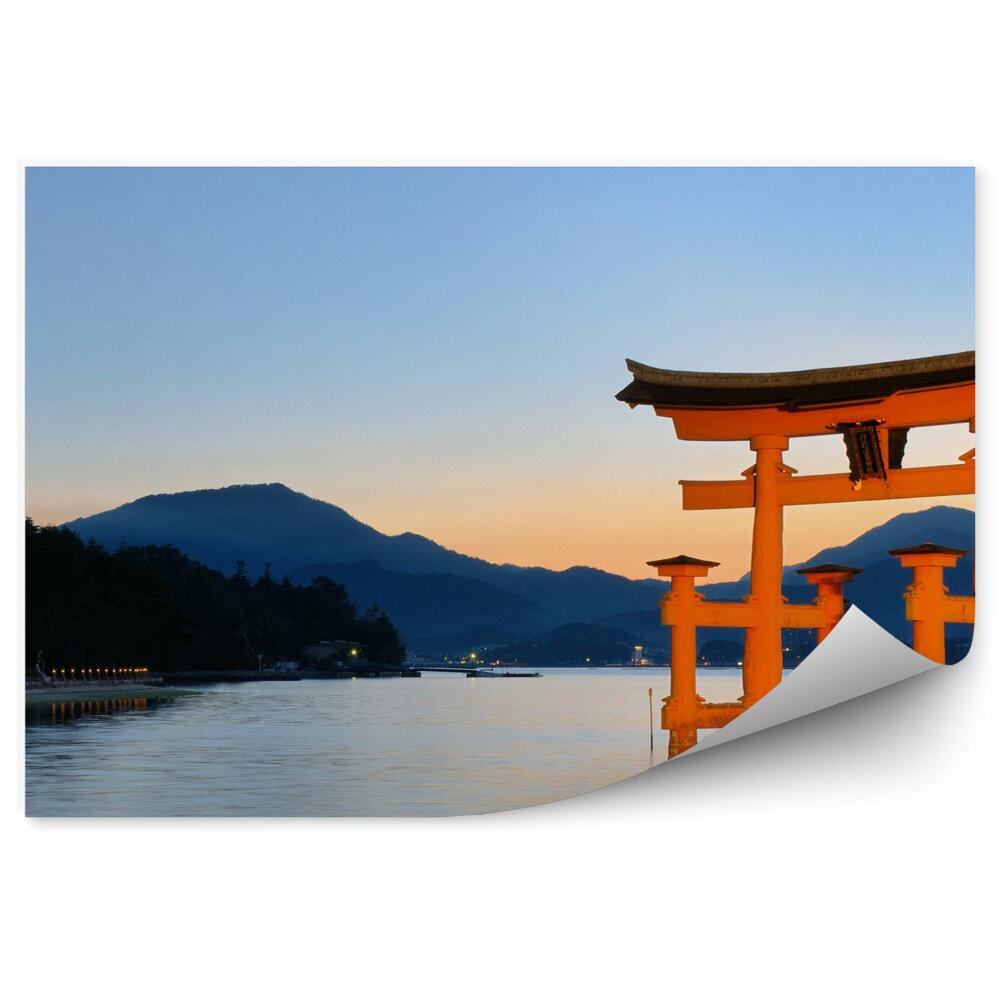 Fototapeta Mijadžimská brána voda ostrov hory Japonsko