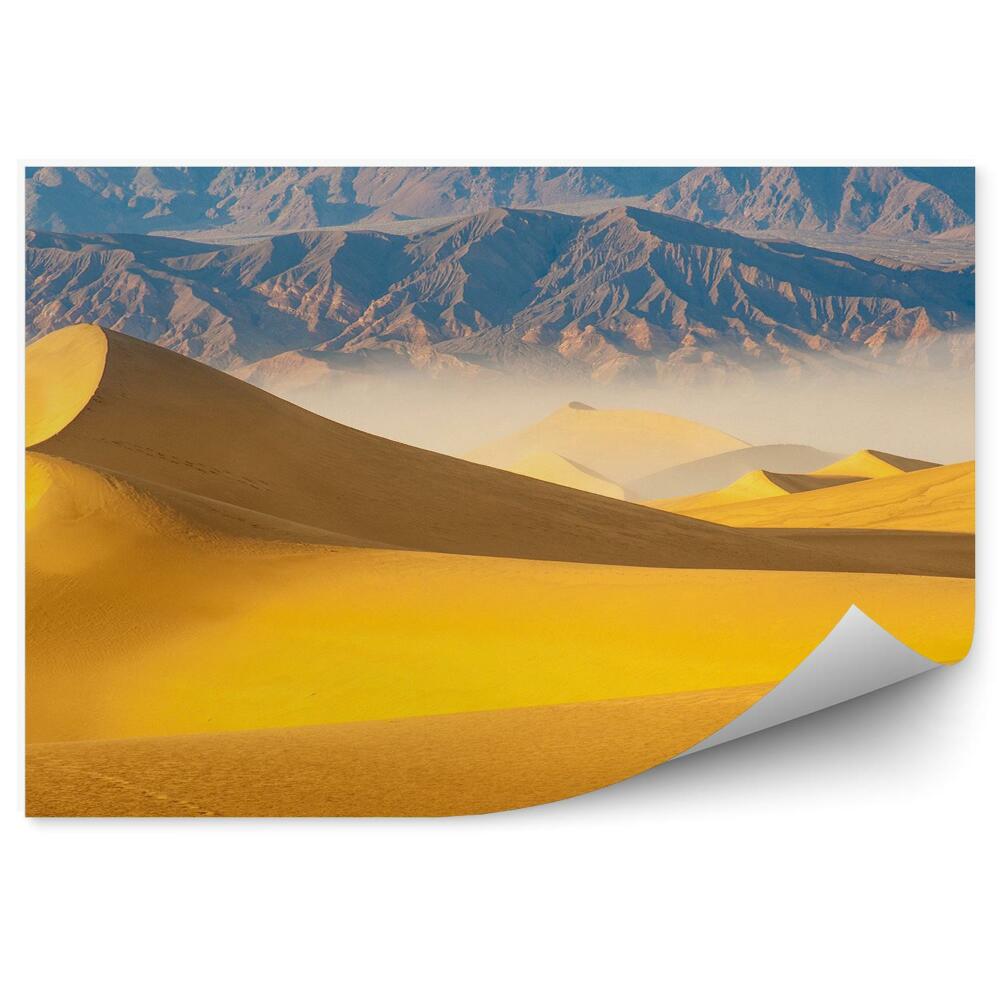 Samolepící fototapeta Člověk pouštní písek pohled