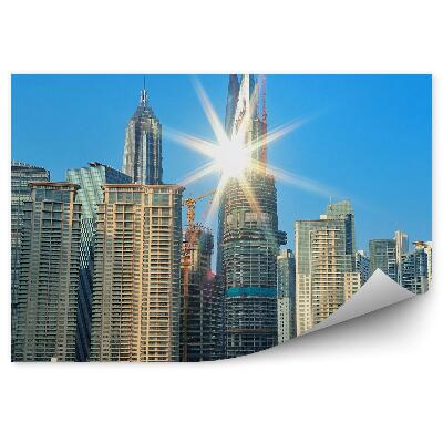Samolepící fototapeta Šanghaj mrakodrapy architektura Asie
