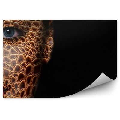 Fototapeta na zeď Žena make-up ještěrka šupiny