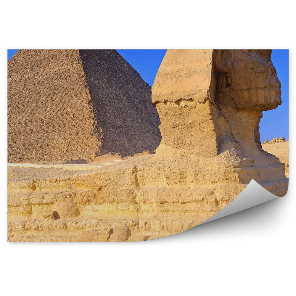 Fototapeta na zeď Pyramida v Gíze Sfinga Egypt nebe