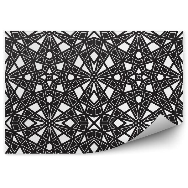 Fototapeta Černobílý opakující se geometrický vzor