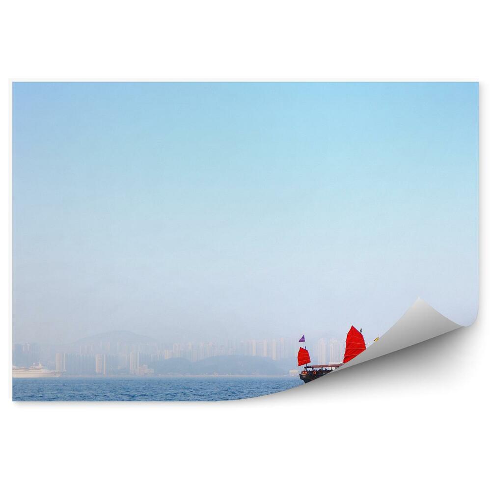 Fototapeta na zeď Hongkong plachtění krajina město
