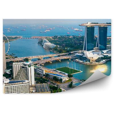 Samolepící tapeta Červená lucerna Čínská čtvrť Singapur