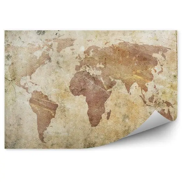 Fototapeta Vintage mapa světa