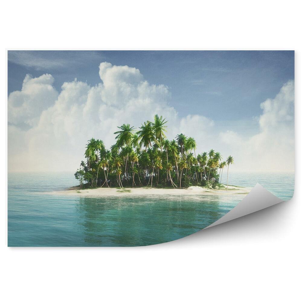 Samolepící fototapeta Oceán hory jachta obloha voda