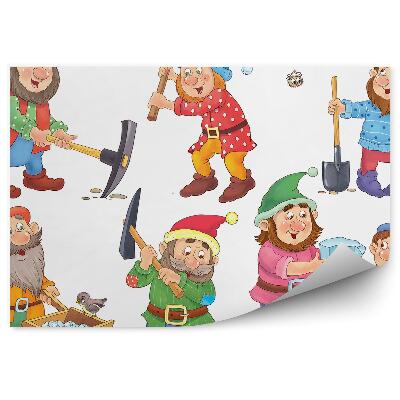 Samolepící fototapeta Pracovití trpaslíci krumpáč pohádka