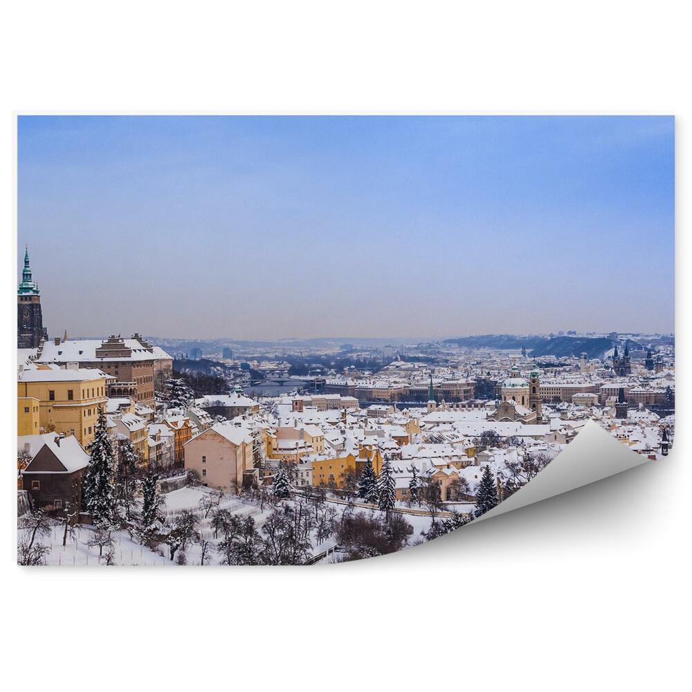 Tapeta na zeď Mosty panorama města Praha noc