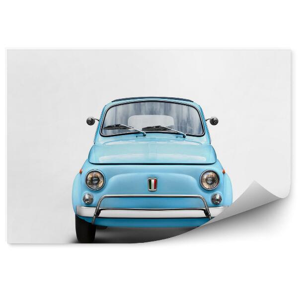 Samolepící fototapeta Modrý fiat 500