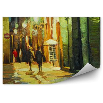 Samolepící tapeta Budovy lidé obrázek