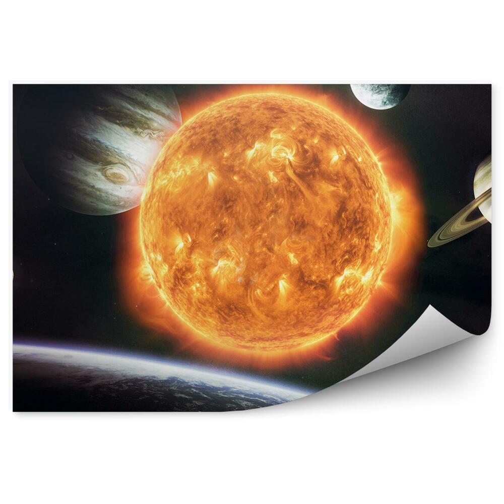 Fototapeta Schéma Slunce planety sluneční soustavy hvězdy oběžné dráhy