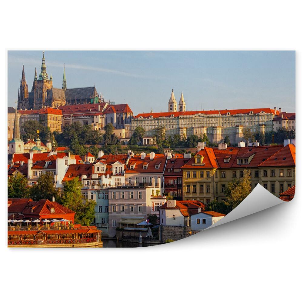 Fototapeta Mosty město panorama Praha tma