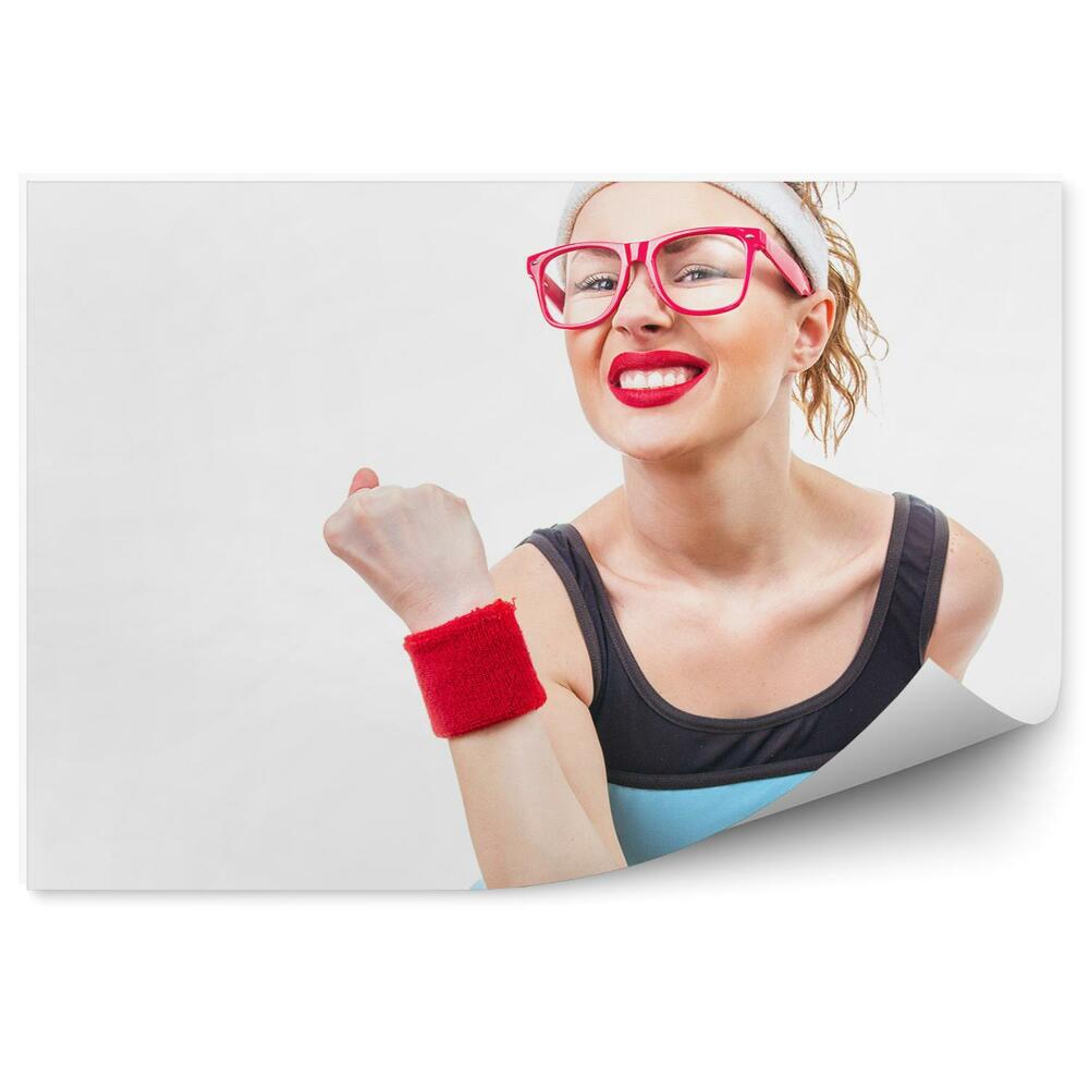 Samolepící fototapeta Žena fitness brýle