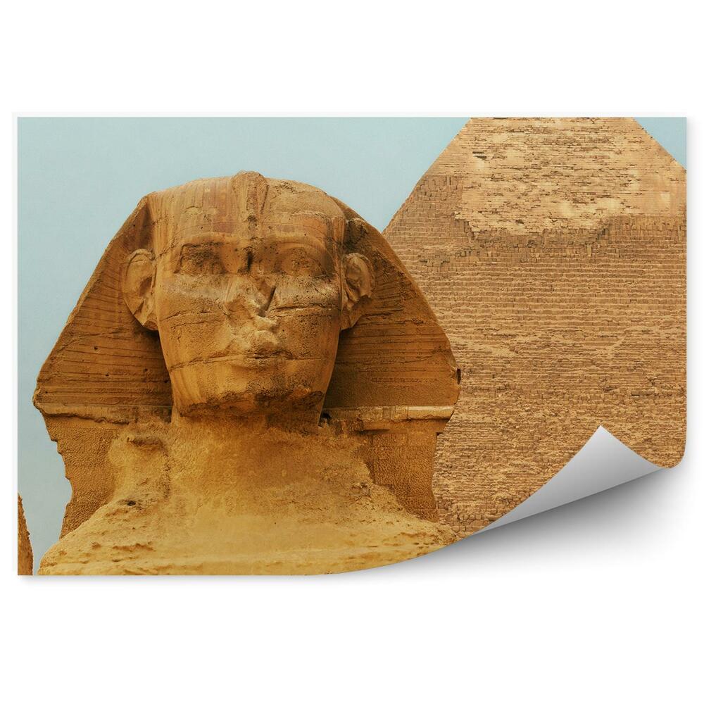 Fototapeta na zeď Detailní záběr tváře Sfingy starověká stavba