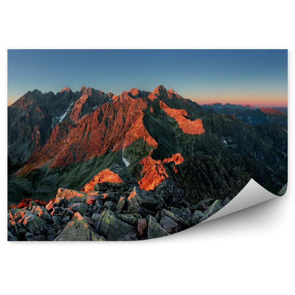 Samolepící fototapeta Panorama z vrcholu - Slovensko Tatry